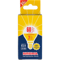 Светодиодная лампа Volpe. Форма шар, матовая. Серия Norma LED-G45-7W/WW/E14/FR/NR UL-00003820