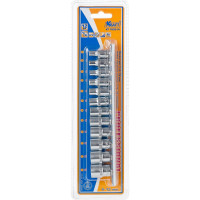 Набор головок торцевых шестигранных (12 шт; 1/4" Dr; 4-13 мм) KRAFT KT 700314
