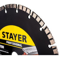 Диск алмазный отрезной по бетону/кирпичу/плитке (230х22.2 мм) CONCRETE Professional Stayer 3660-230_z02