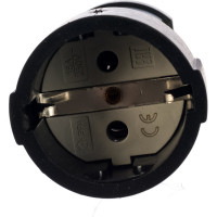 Кабельная розетка ЭРА Rx4-B с/з прямая ПВХ 16A черная Б0039685