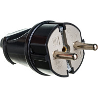 Вилка ЭРА Vx2-B Vx2 с/з прямая 16A черная Б0039674
