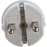 Вилка ЭРА Vx2-W Vx2 с/з прямая 16A белая Б0039673