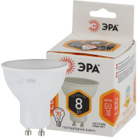 Светодиодная лампа ЭРА LED MR16-8W-827-GU10 софитная, 8Вт, GU10 Б0036728