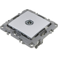 Розетка TV ЭРА 12-3102-03 проходная, IP20, 12, алюминий Б0027433