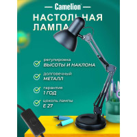 Настольный светильник Camelion KD-313 C02 черный 13640