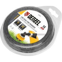 Леска двухкомпонентная EXTRA CORD (15 м; квадрат; 3 мм) для триммера DENZEL 96126
