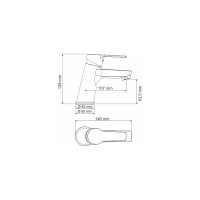 Смеситель для умывальника WasserKRAFT Rhin 4403