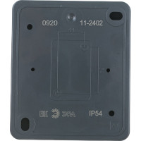 Розетка ЭРА 11-2402-03 2P E IP54, шторки, 16A-250В, ОУ, серый Б0020715
