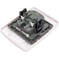 Розетка ЭРА 12-2107-01 2X2P, 16A-250В, IP20, 12, белый Б0031238