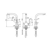 Смеситель для кухни Paulmark ESSEN, бежевый, Es213011-328