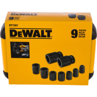 Набор ударных торцевых головок (10-27 мм; 1/2"; 9 шт.) DEWALT DT7507