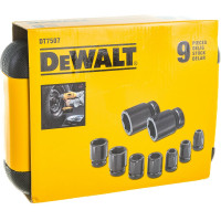 Набор ударных торцевых головок (10-27 мм; 1/2"; 9 шт.) DEWALT DT7507