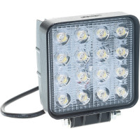 Светодиодная фара SKYWAY OFF ROAD квадратная 12V/24V 48W 6000К 16 диодов, дальний свет S07201015