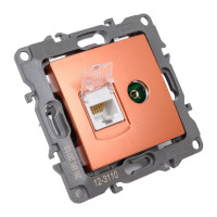 Комбинированная розетка ЭРА 12-3110-14 RJ45 TV, IP20, 12, медь Б0027449