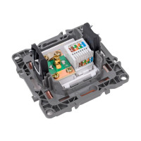 Комбинированная розетка ЭРА 12-3110-14 RJ45 TV, IP20, 12, медь Б0027449