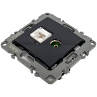 Комбинированная розетка ЭРА 12-3110-06 RJ45 TV, IP20, 12, чёрный Б0027446