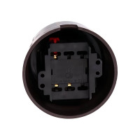 Проходной выключатель Electraline на одно положение коричневый В1-201-22