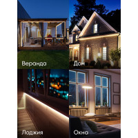 Светодиодная лента ЭРА LS2835-120LED-IP65-WW-eco-5m Б0035600