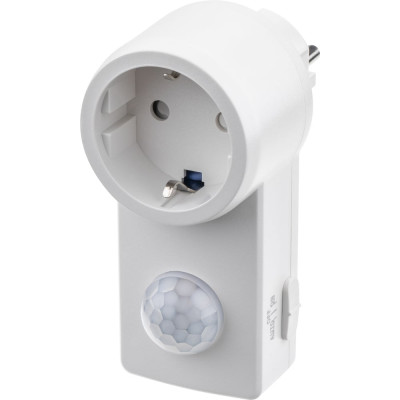 Датчик движения duwi интегрируемый, розеточный, DDSS-01, 180°, 10-420с, 6м, 1200Вт, IP20, белый, 25827 8