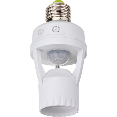 Датчик движения duwi DDL-01 патрон E27 360, 60Вт, 10-300с, 6м, 3-2000Лк, белый 25817 9