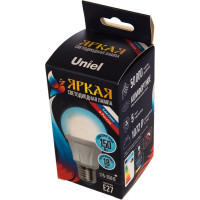 Светодиодная лампа Uniel Форма А, матовая LED-A60 18W/6500K/E27/FR PLP01WH UL-00005038
