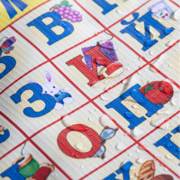 Защита спинки сиденья-органайзер SKYWAY детский алфавит S06101003