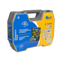 Набор инструментов с шуруповертом 58 предметов KRAFT KT 703004