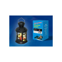 Фонарь со светодиодной гирляндой внутри Uniel ULD-L1220-010/DTB/RGB BLACK UL-00002309