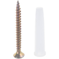 Набор белый дюбель VIPкрепеж 30 шт. 31564 VIP