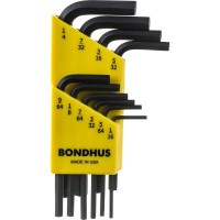 Набор из 10 дюймовых черных ключей BONDHUS S 1/16-1/4" 12238