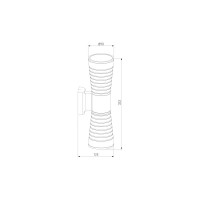 Садово-парковый светильник Elektrostandard 1502 TECHNO LED TUBE DOBLE черный a044301