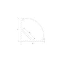 Угловой алюминиевый профиль Elektrostandard LL-2-ALP008 для LED ленты (под ленту до 10mm) a041813