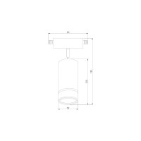 Трековый светильник Elektrostandard Glory LTB39 7W 4200K черный, однофазный a043999