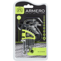 Набор ключей ARMERO TORX, 9 шт., CrV, короткие A410/097