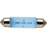 Автолампа SKYWAY диод T11 (C5W) 24V 6 SMD диодов 1-контакт, 39 мм, белая в комплекте 2 шт S08202020