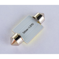 Автолампа SKYWAY диод T11 (C5W) 12V 1 COB диод, 1-контакт, 36 мм, белая, в комплекта 2 шт S08201153