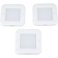 Светильник светодиодный накладной. ультратонкий с бесконтактным выключателем 3-х шт Uniel ULM-F41-6W/4200K/DIM SENSOR IP20 WHITE UL-00002888