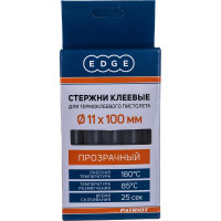 Стержни клеевые 11х100 мм прозрачные упаковка 10 шт. EDGE by PATRIOT 816001011