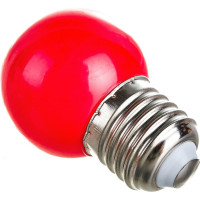 Декоративная светодиодная лампа Volpe LED-G45-1W/RED/E27/FR/С UL-00005646