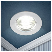 Светильник ЭРА KL1 WH литой простой MR16,12V, 50W белый C0043653