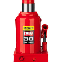 Гидравлический бутылочный домкрат STAYER RED FORCE, 30т, 285-465 мм, 43160-30 43160-30_z01