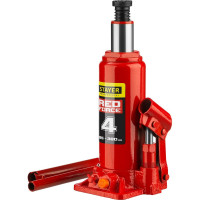 Гидравлический бутылочный домкрат STAYER RED FORCE, 4т, 195-380 мм, 43160-4 43160-4_z01