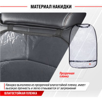 Защита спинки сиденья SKYWAY ПВХ прозрачная пленка 100 мкм S06101008