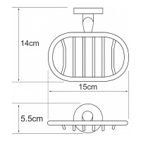 Мыльница WasserKRAFT Rhein решетка K-6269