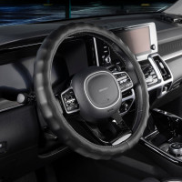 Оплетка SKYWAY Top-8 M, черная, экокожа S01102410