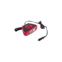 Тепловентилятор в прикуриватель SKYWAY 12V, с фонарем, черно-красный S02501003