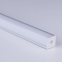 Квадратный угловой алюминиевый профиль Elektrostandard LL-2-ALP009 для LED ленты (под ленту до 10mm) a041814