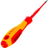 Отвертка Knipex VDE шлицевая плоская SL 3.5x0.6x100 мм, тонкая, длина 202 мм KN-982035SL