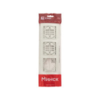 Горизонтальная рамка EKF Минск, 4-местная, белая Basic ERM-G-304-10