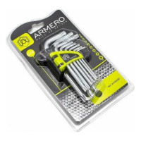 Набор ключей ARMERO TORX, 9 шт., CrV, короткие A410/097